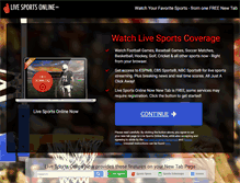 Tablet Screenshot of livesportsonlinenow.com